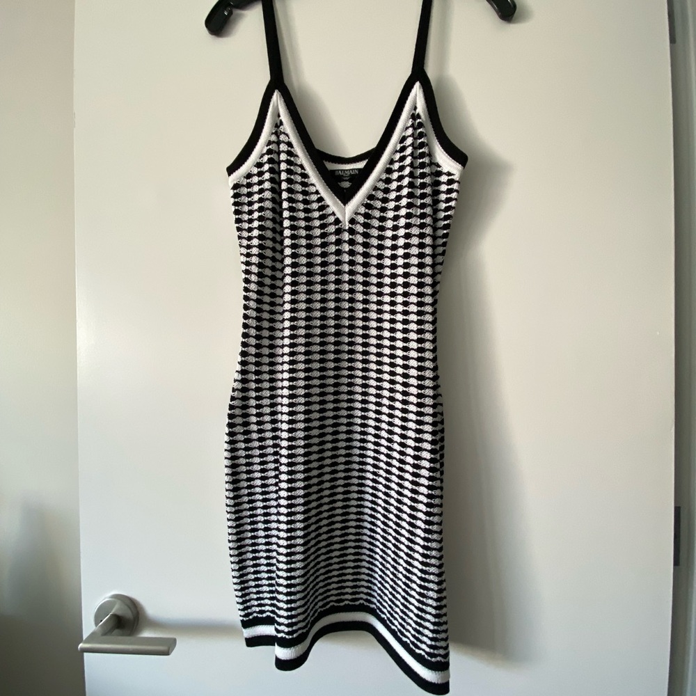 BNWOT Balmain Stretch Knit Mini Dress